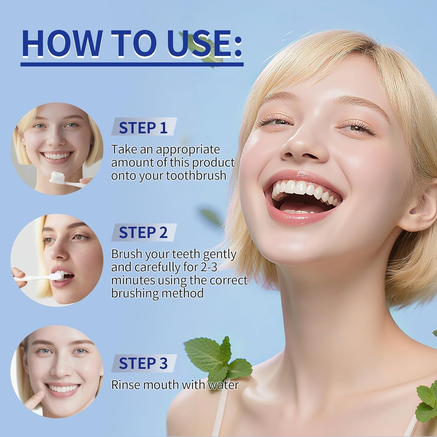 Hotluck HAP Fluoride Free Toothpaste，Nano Hydroxyapatite Toothpaste，Enamel Re...