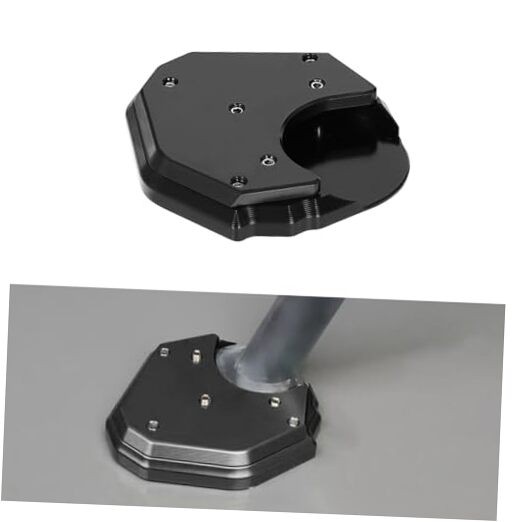 2021 KLR650 Kickstand Extension Pad Compatible with KLR650 2008-2023 236 black