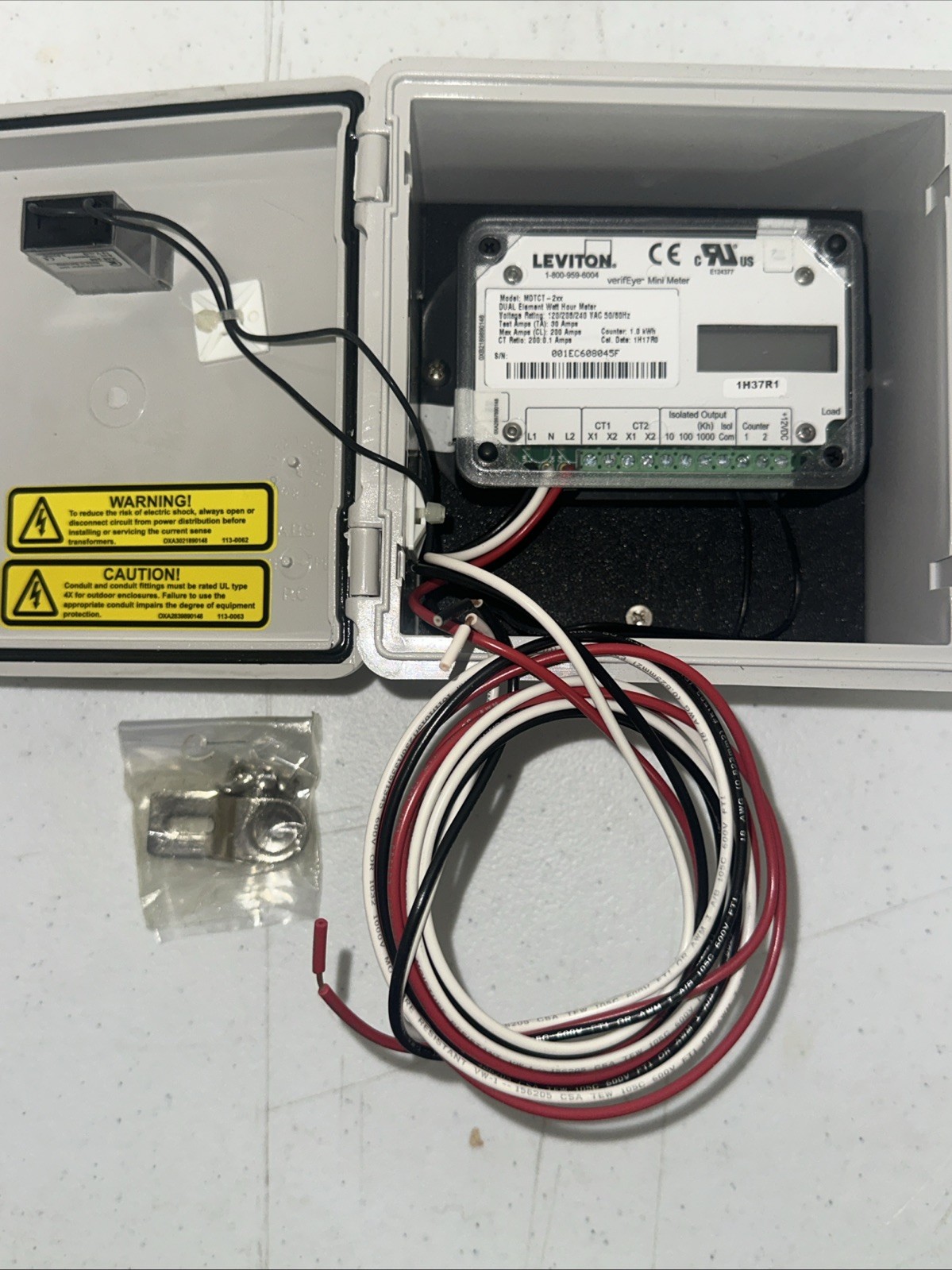 Leviton 6S201-B02 Solid State Electronic Kilowatt Hour Meter