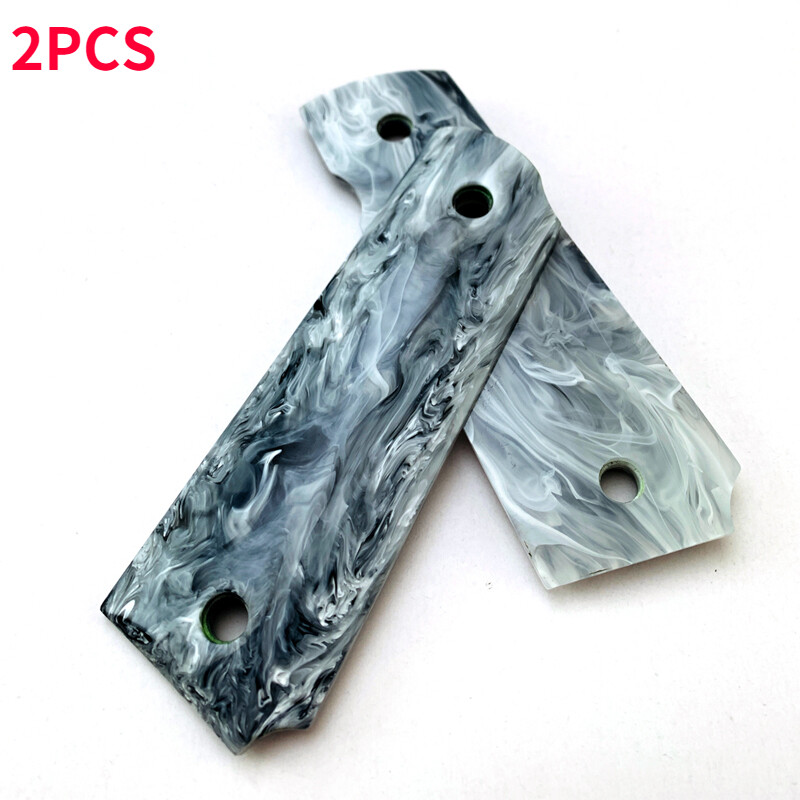 2pcs Cloud Grain Acrylic Material for M1911 Grips Cover Replacement DIY New