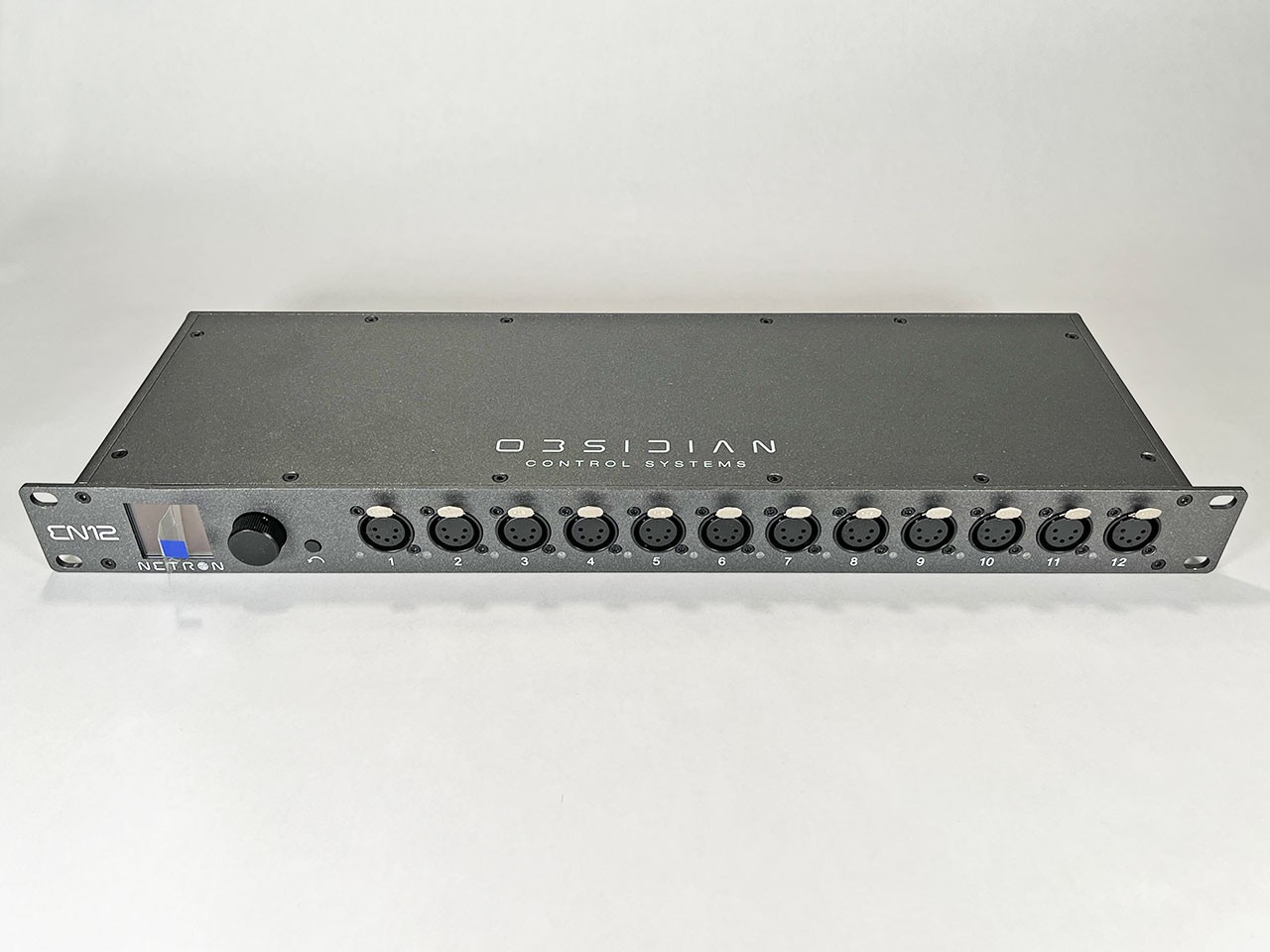 Obsidian Netron EN12 - 12 x 5-pin XLR Port Ethercon to DMX Node, B-Stock