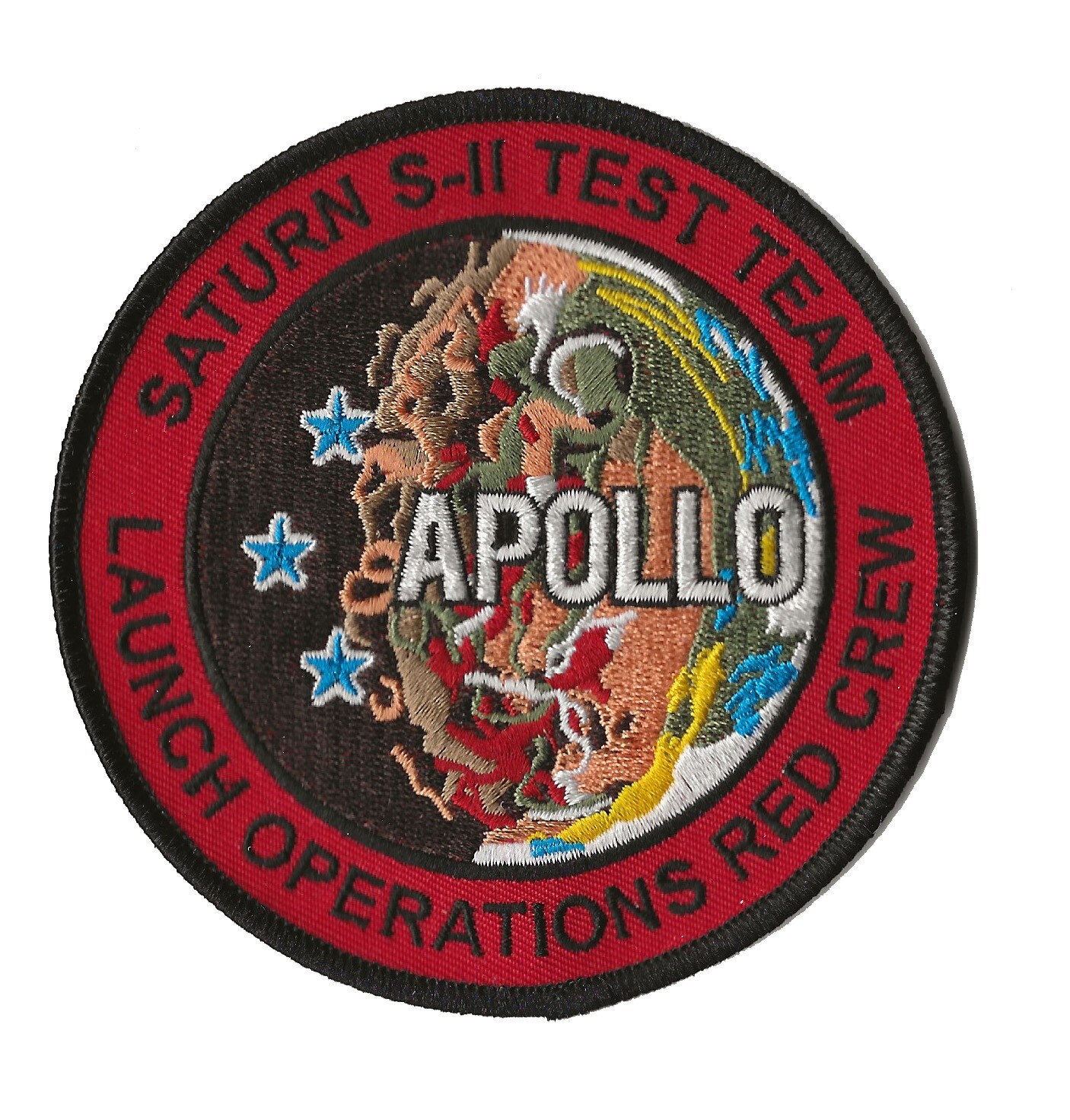 NASA Apollo Saturn S-2 Test Team Launch Operations Red Crew space patch