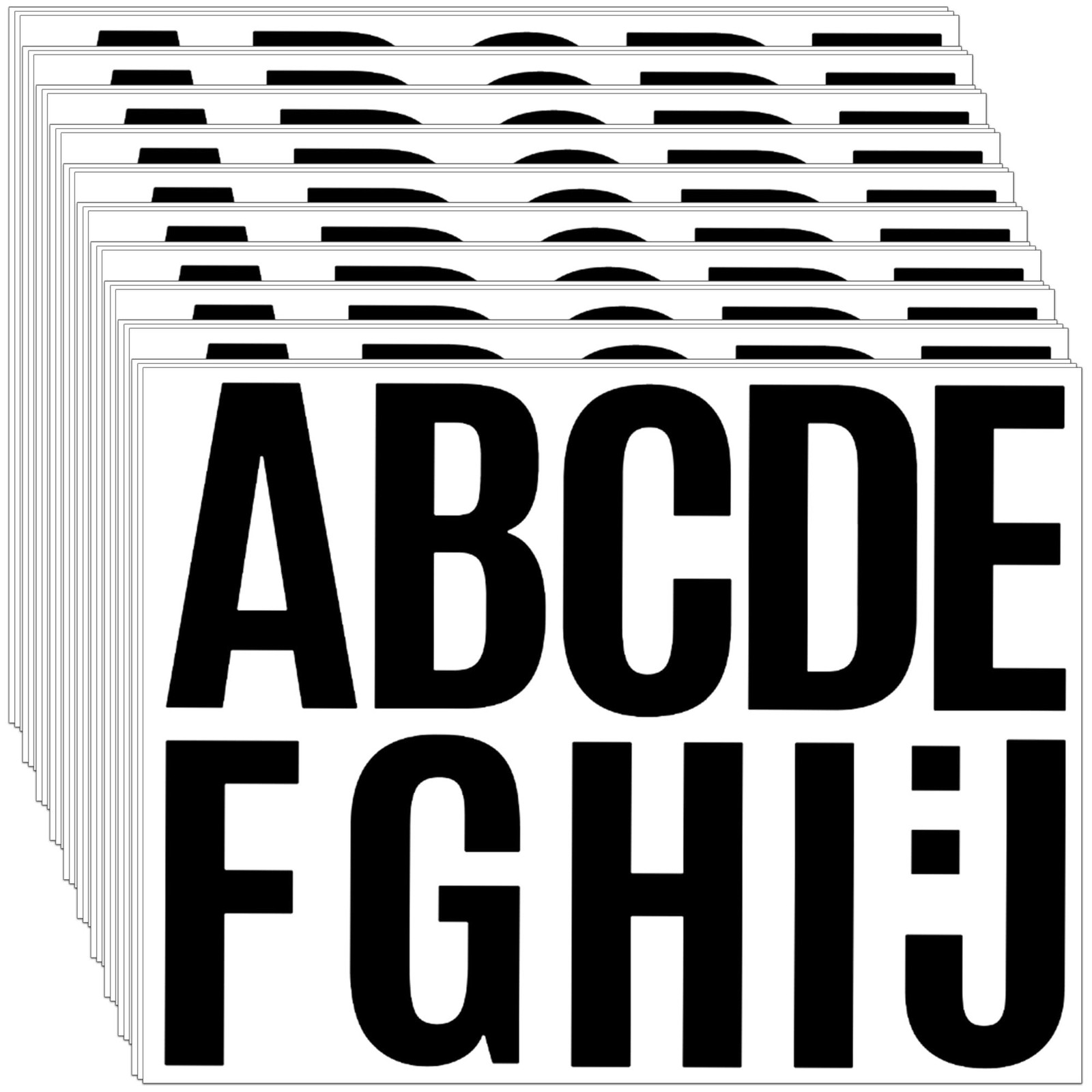 460 PCS 42 Sheets Large Letter Stickers Alphabet Numbers Bulletin Board Lette...