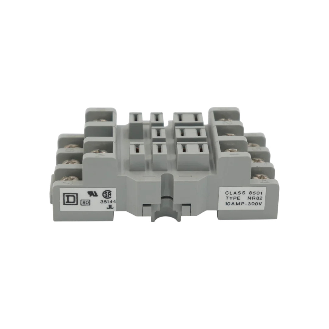 Square D NR82 11-Pin Square Relay Socket (New)