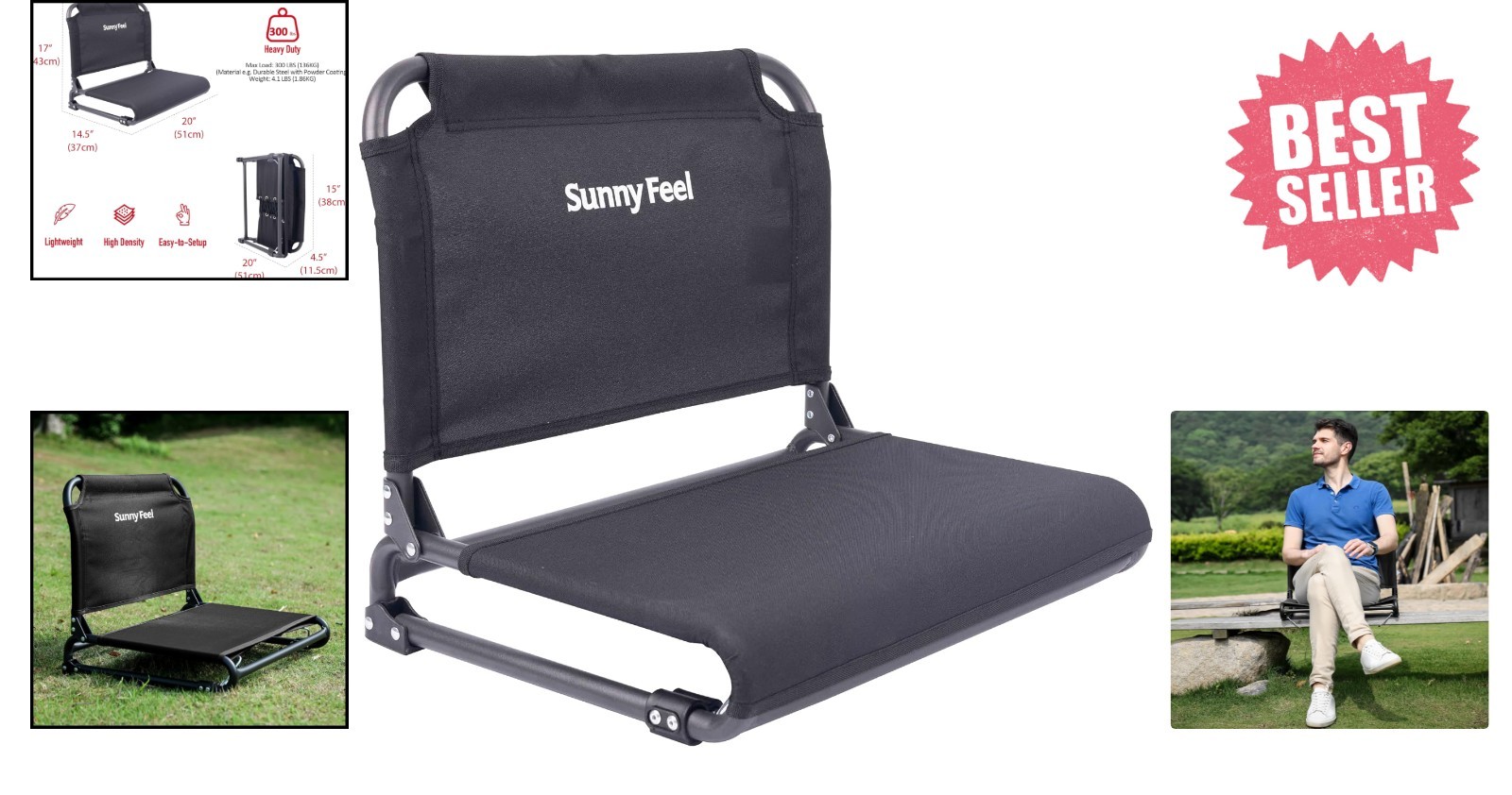 GCI Outdoor SitBacker Adjustable Canoe Seat with Back Support