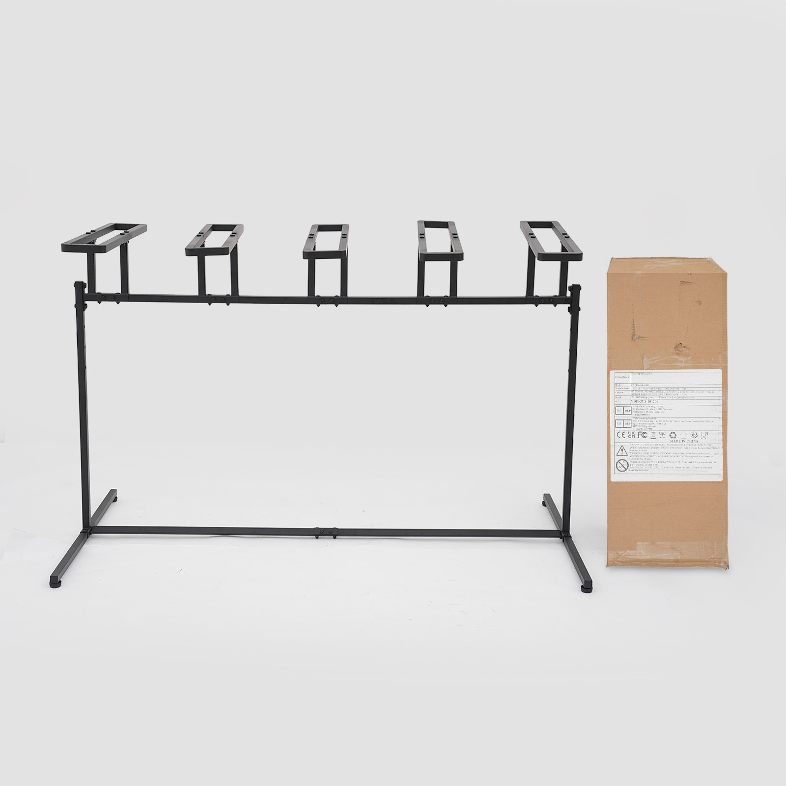 5 adjustable height bicycle bracket, metal bicycle storage and sorting rack