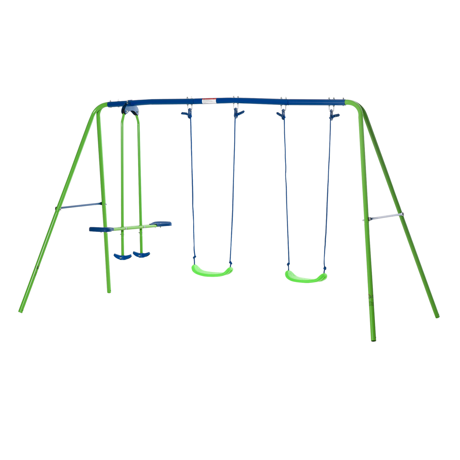 Children's Playground Set, Adjustable Ropes with Metal Frame for Stability