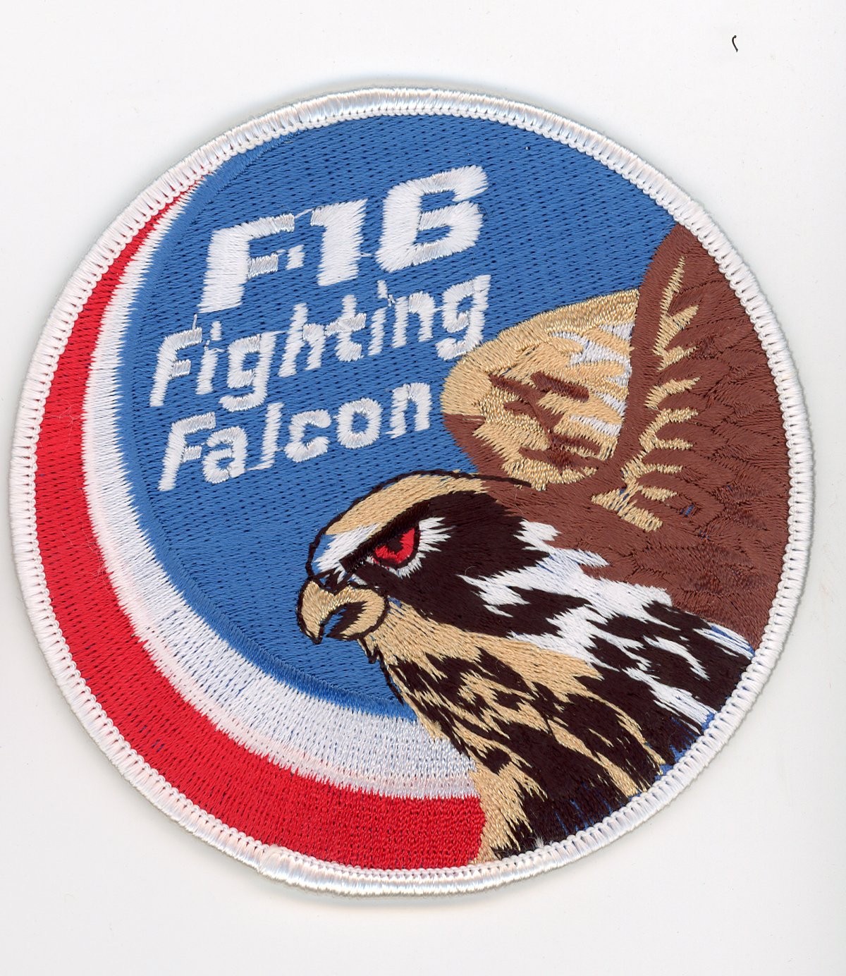 PATCH POLAND F-16 SWIRL FIGHTING FALCON IRON ON PARCHE