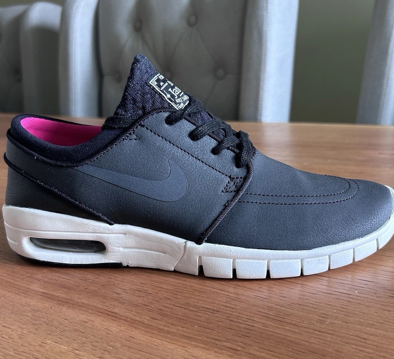 Nike SB Stefan Janoski Max Black Pink Skateboarding Shoes 6 Men’s/7.5 Women’s