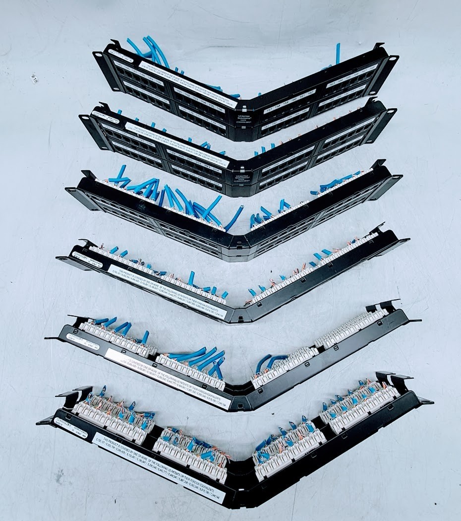 Lot of 6 Commscope Uniprise Solutions Cat6 Patch Panel 48 VC