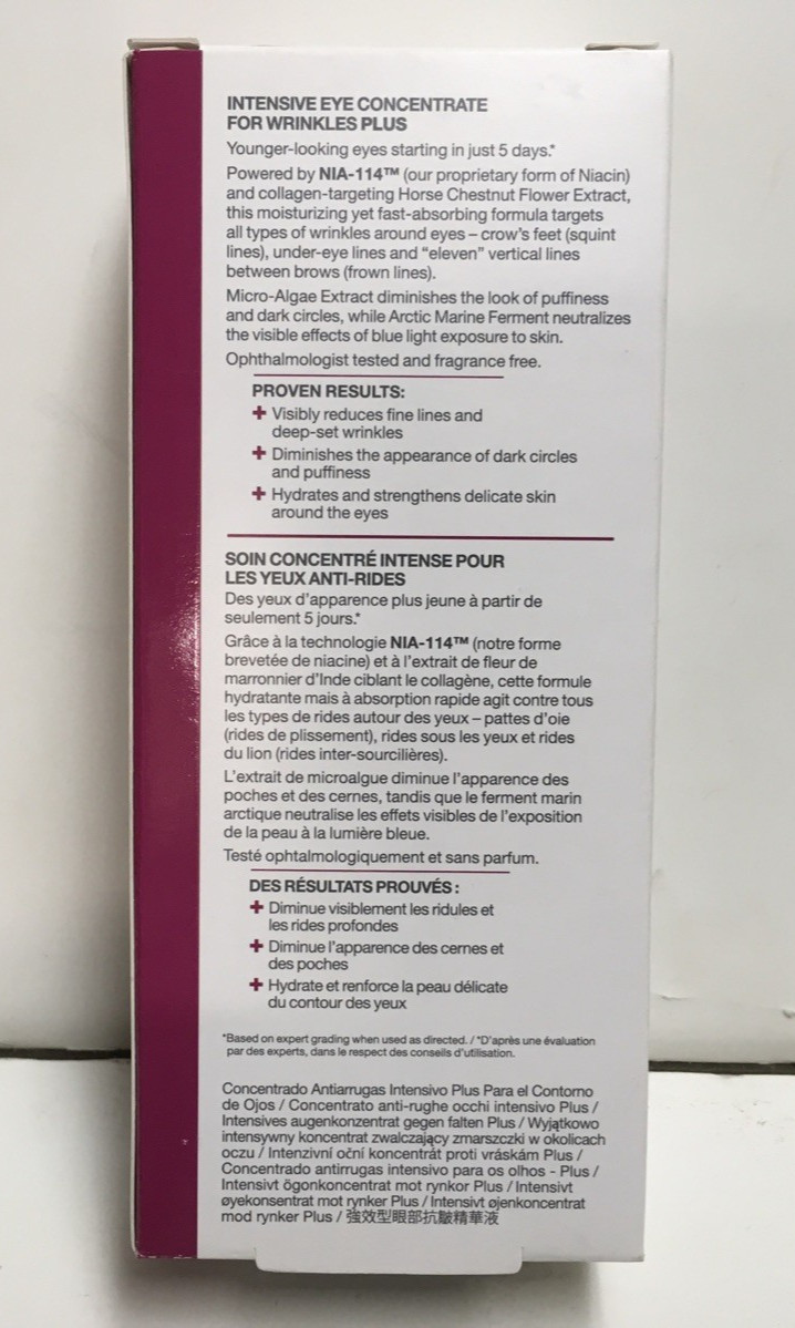 NIA114 StriVectin Anti-Wrinkle Intensive Eye Concentrate for Wrinkles PLUS