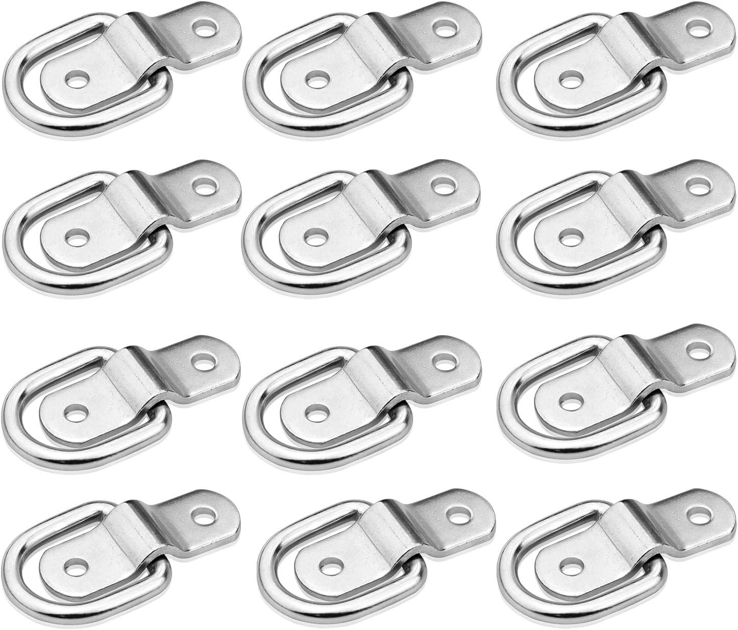 D-Ring Tie Downs Anchor1/4” Heavy Duty Surface Floor Mount Lashing Rings 2400 lb