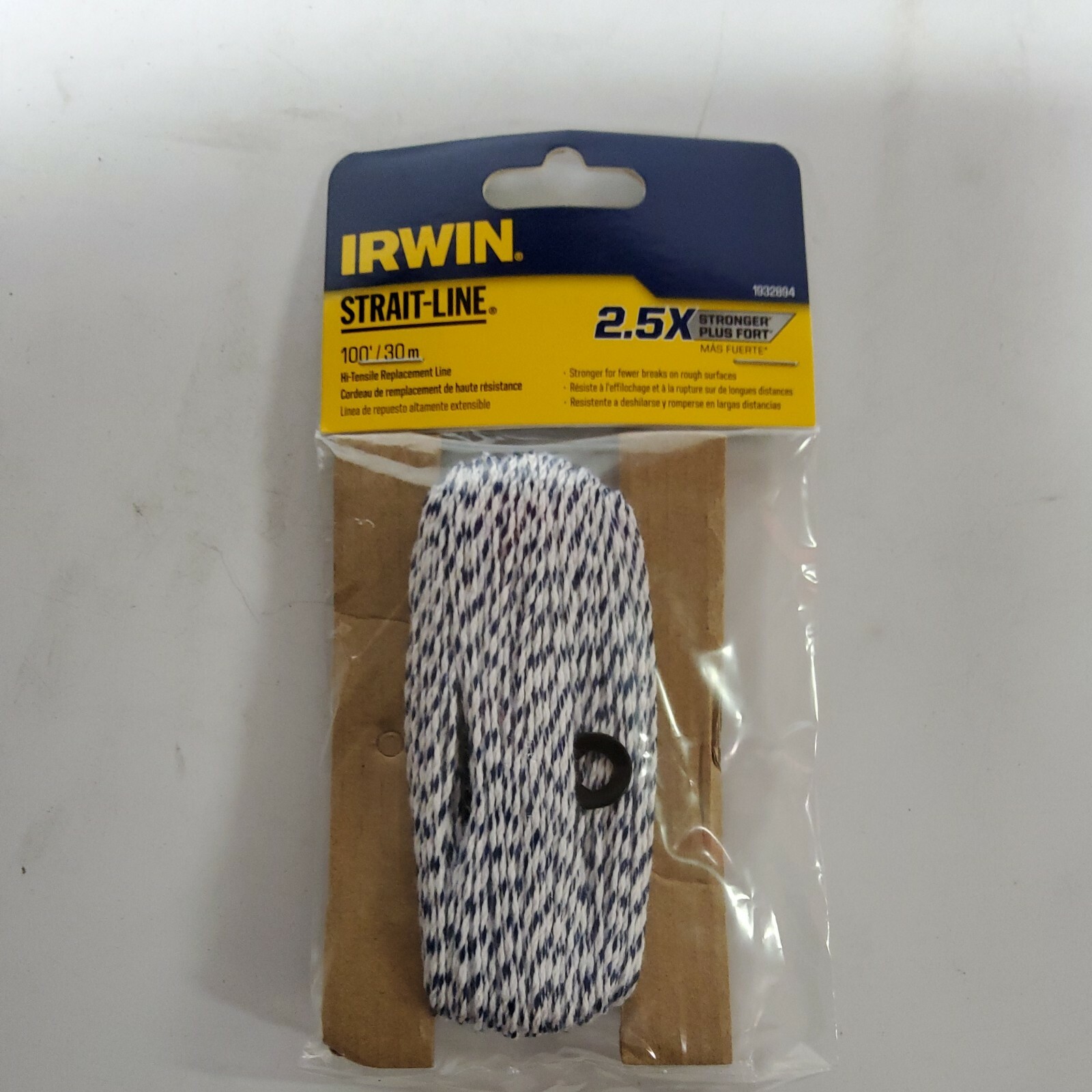 Irwin Strait-Line 1932894 Hi-Tensile Replacement Chalk Line, 100 ft L