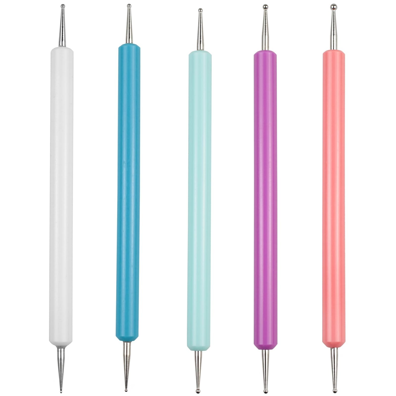 5-Piece Pattern Tracing & Embossing Stylus Set – Dual-Ended Ball Multicolored