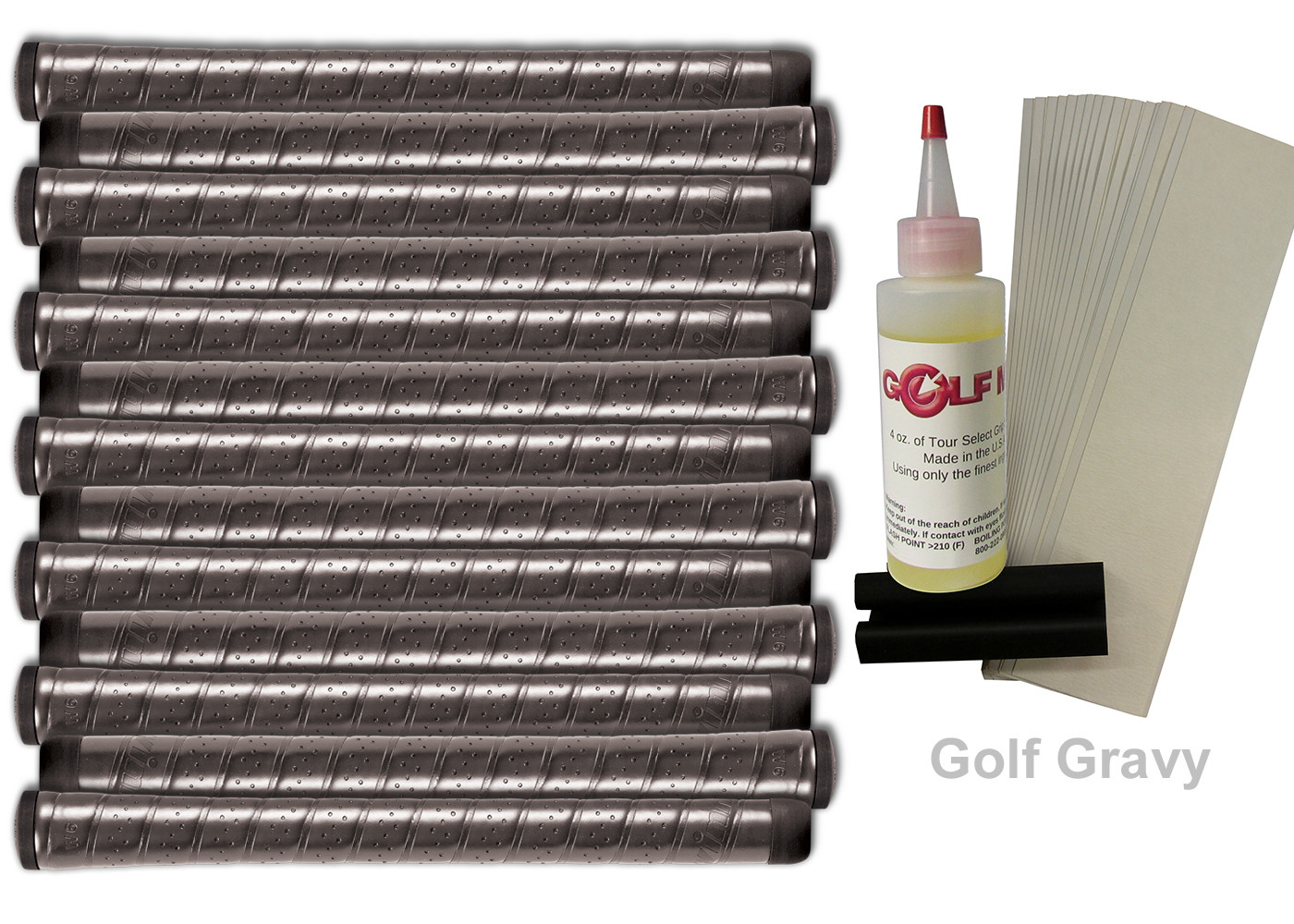 13 Winn Excel Wrap RF Soft Standard Black Golf Grips + FREE Kit - 5715W
