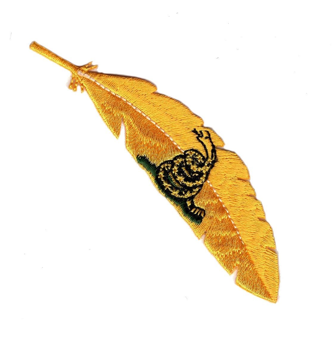 Feather Snake Feather Iron on Patch (MTF4)