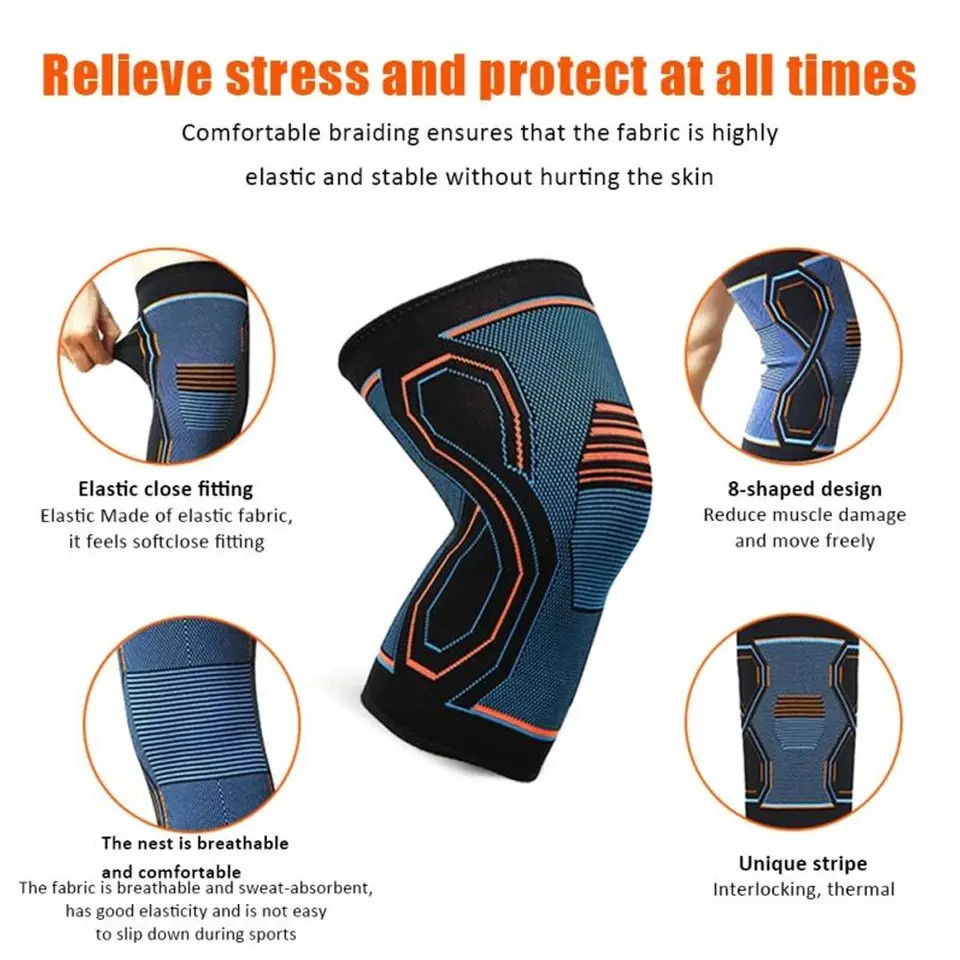 Knee Support Brace Compression Sleeve Strap Patella Pain Relief Adjustable Fit