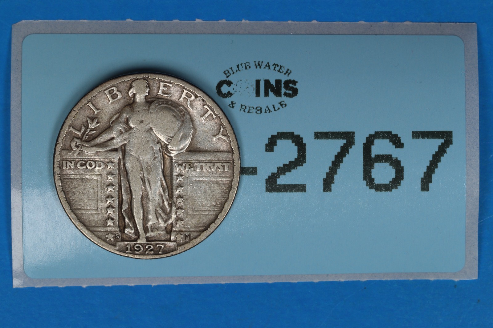 1927-S 25C STANDING LIBERTY SILVER QUARTER DOLLAR US Type Coin US Type RAW-2767