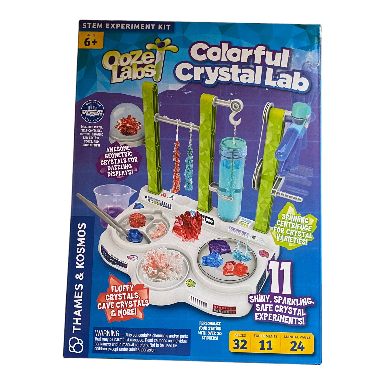 Colorful Crystal Lab Ooze Labs Thames & Kosmos STEM Experiment Kit - New!