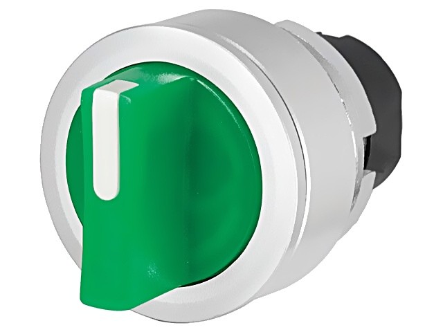 46-2W28.4CH0.001 switch: rotary 30mm rod.Pos: 2 green IP65 without symbol 46 EAO