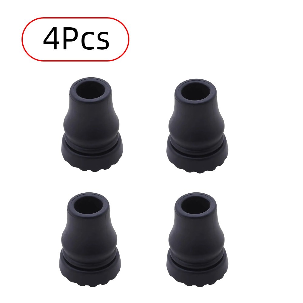 4Pcs Cane Tips 3/4 Inch Heavy Duty Rubber Cane Tips Anti Slip TPR Replacement...