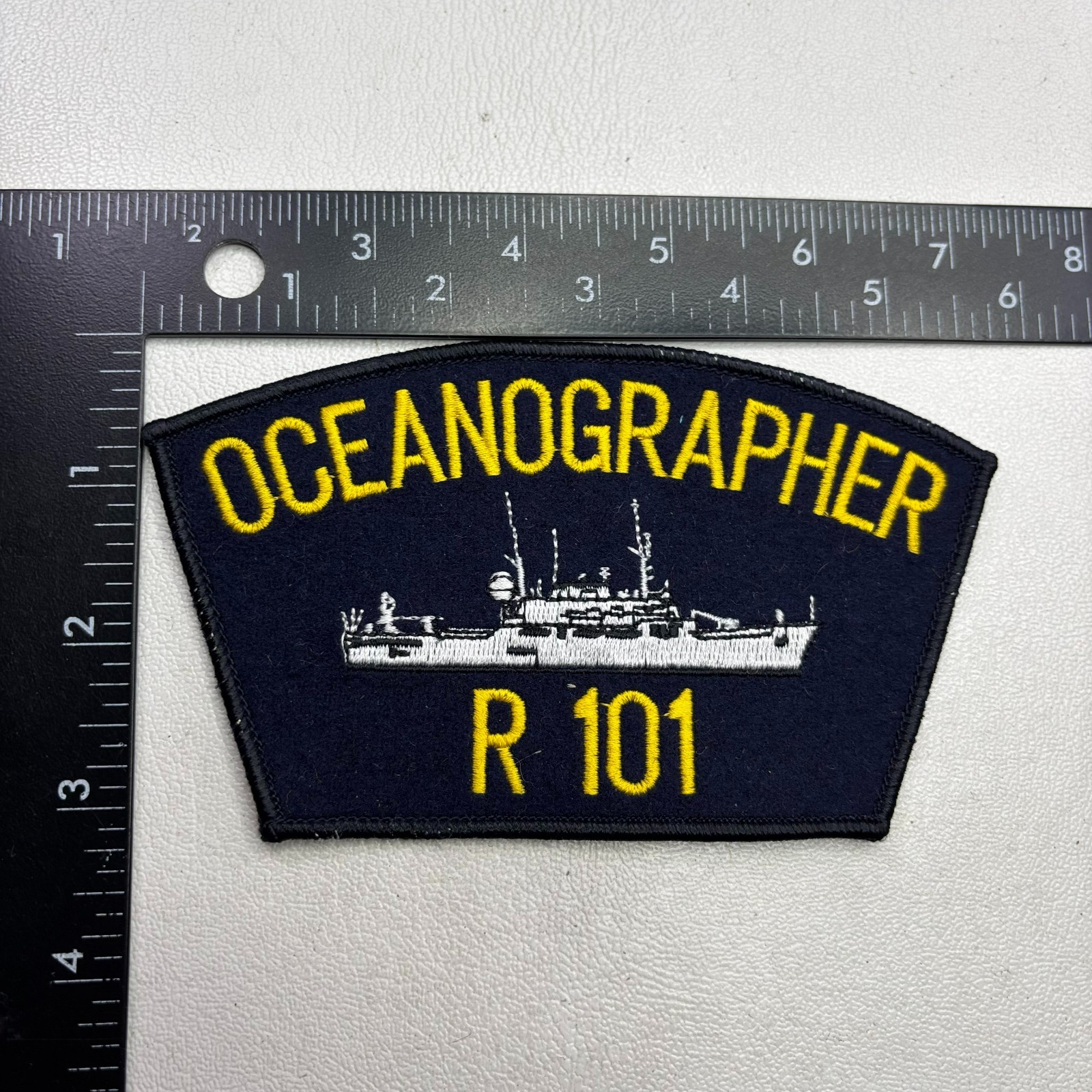 OCEANOGRAPHER R 101 US COAST GUARD Hat Cap Patch 50Z0
