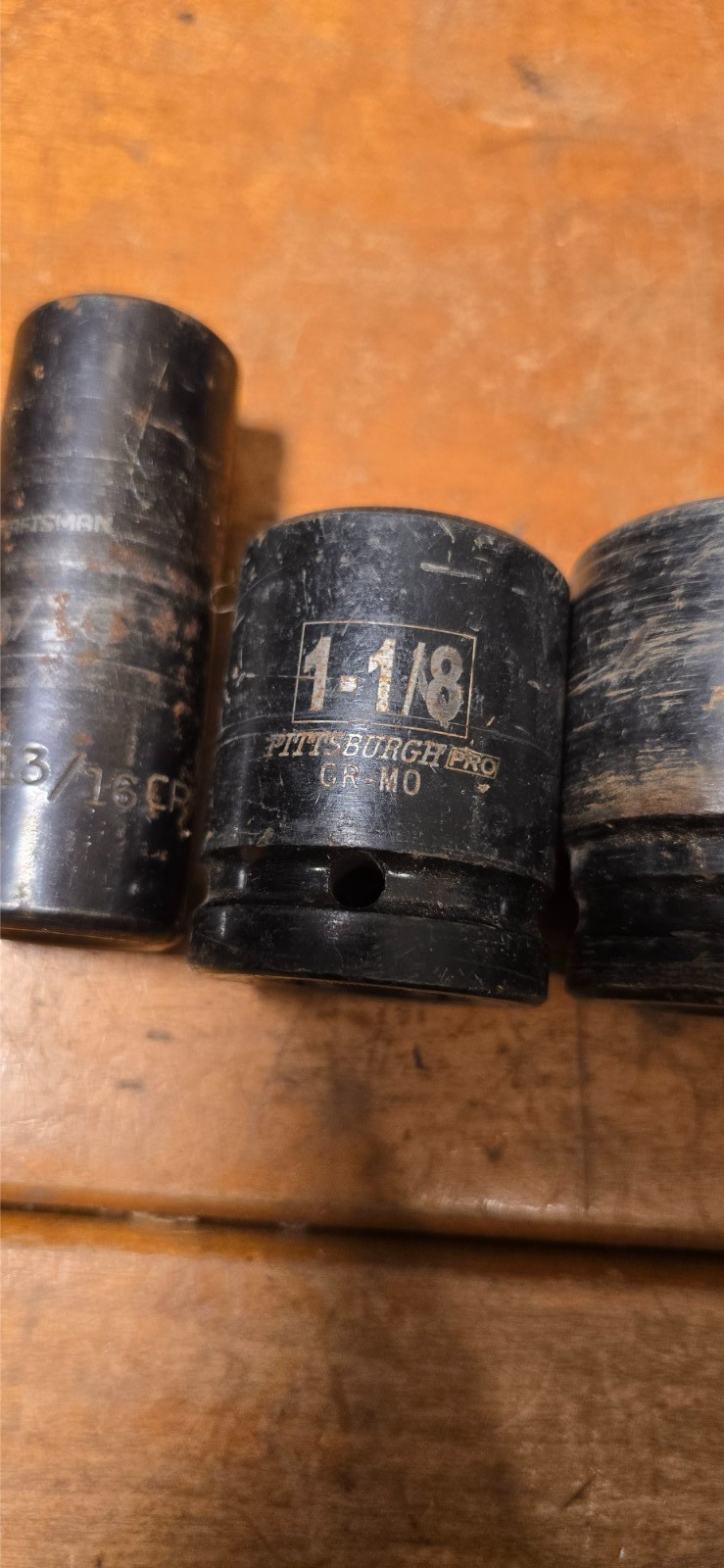 Pittsburgh Pro 8pc 3/4" Dr SAE Impact Socket Set