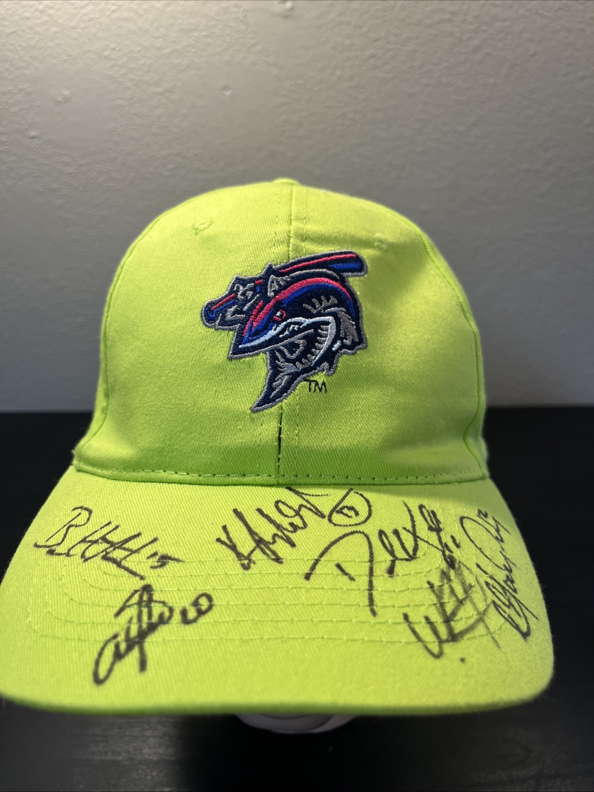 Signed Pensacola Blue Wahoos Cap- 6 Signatures