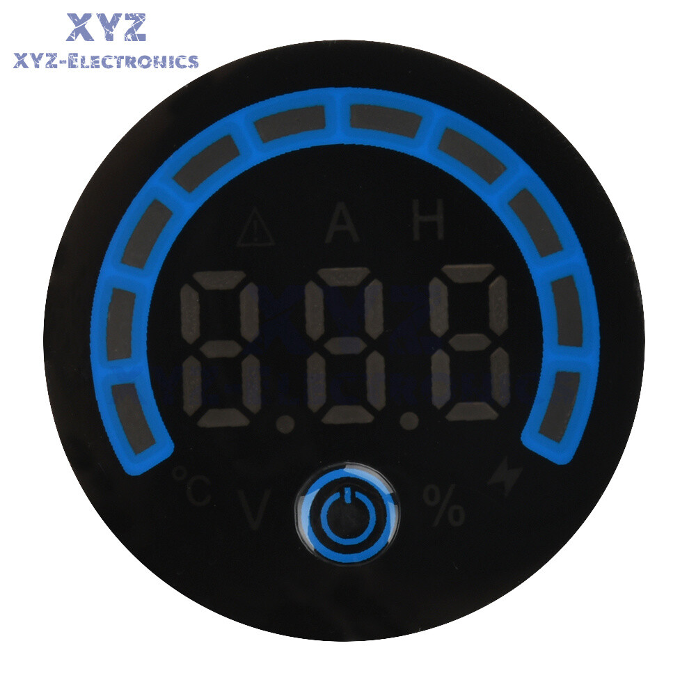 Digital Voltmeter Power Indicator Waterproof DC 8-120V Volt Meter with switch