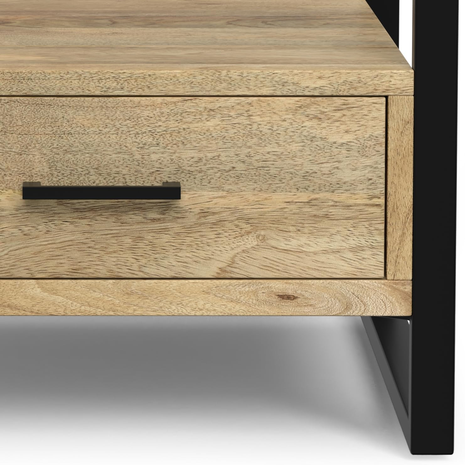 Warm Shaker 24" Wide Solid Wood Bedside Table in White