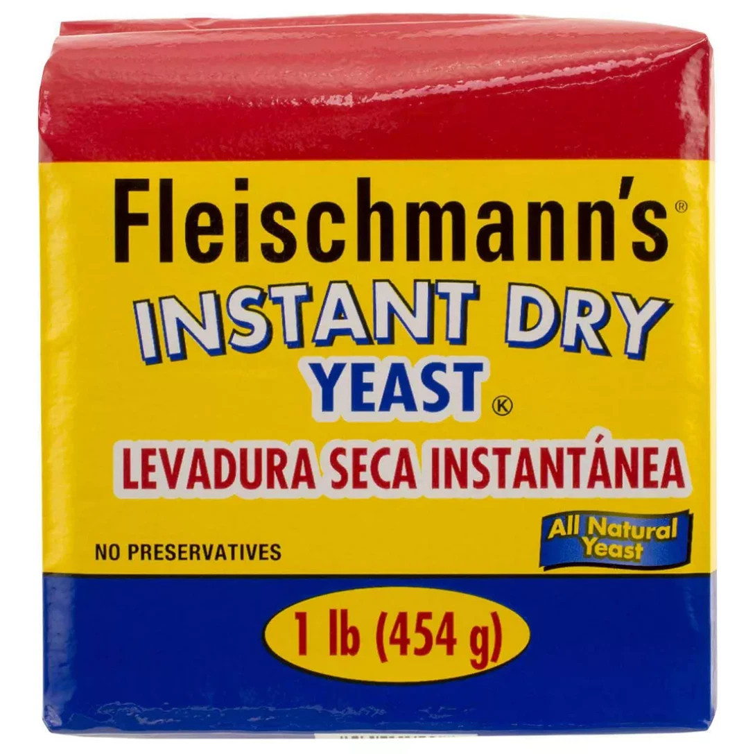 Fleischmann's Instant Dry Yeast, 2 pk of 1-lb bags (NO SHIP TO CA)