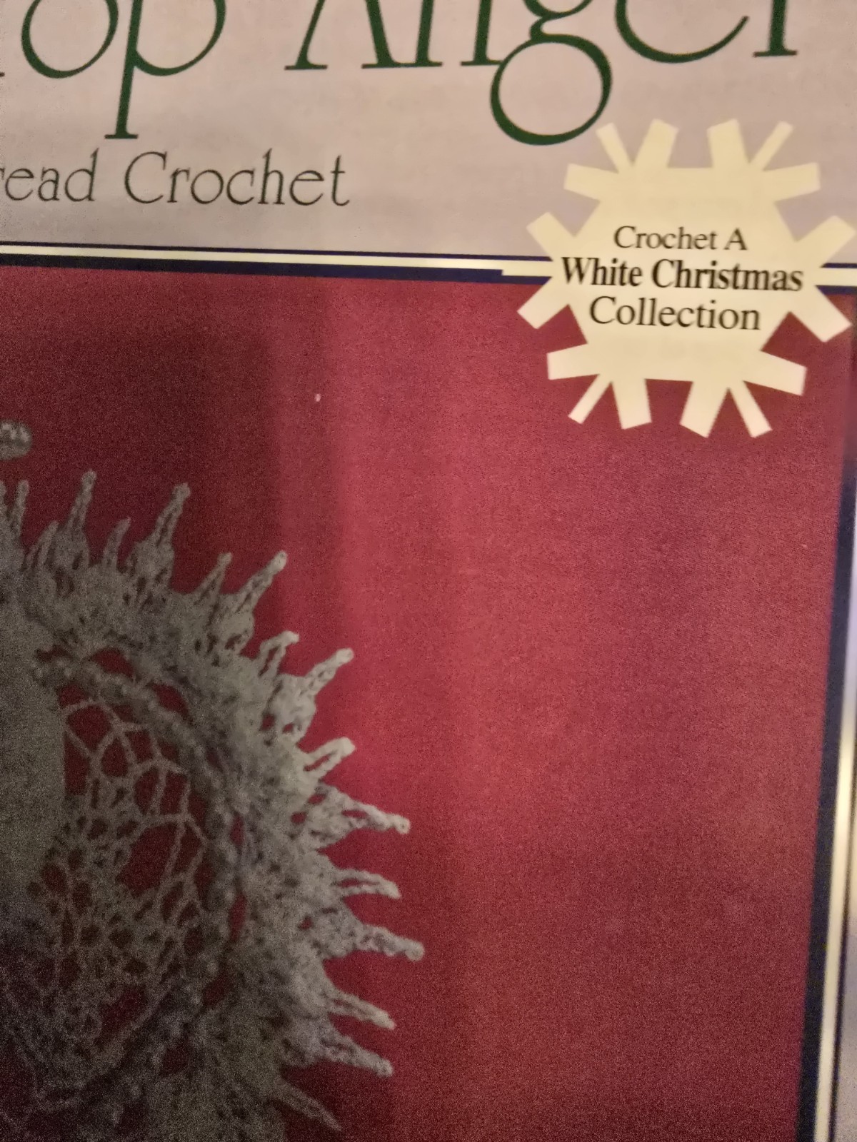 Tree Top Angel In Thread CROCHET By ASN