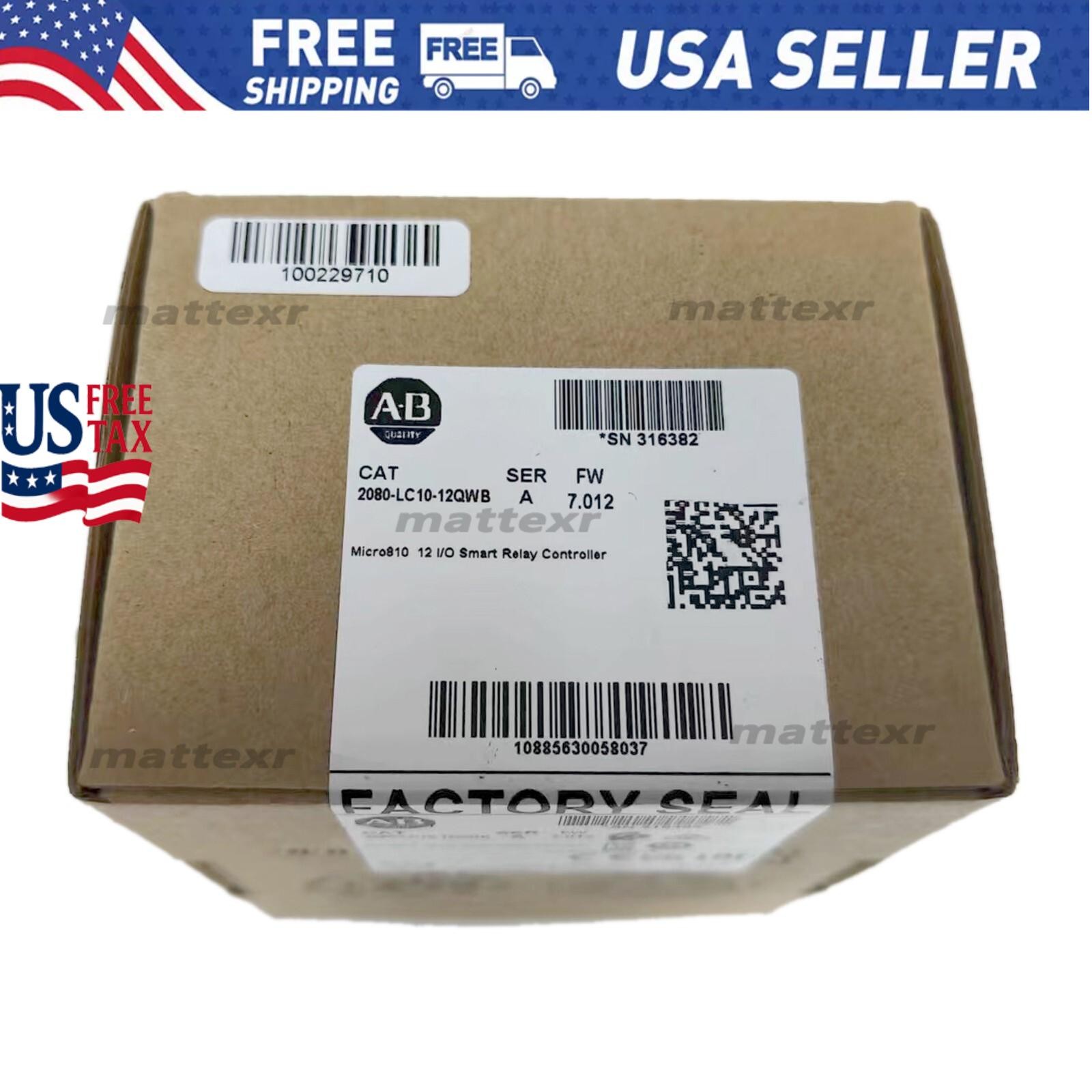2080-LC10-12QWB Micro810 Controller 2080LC1012QWB Sealed in Box