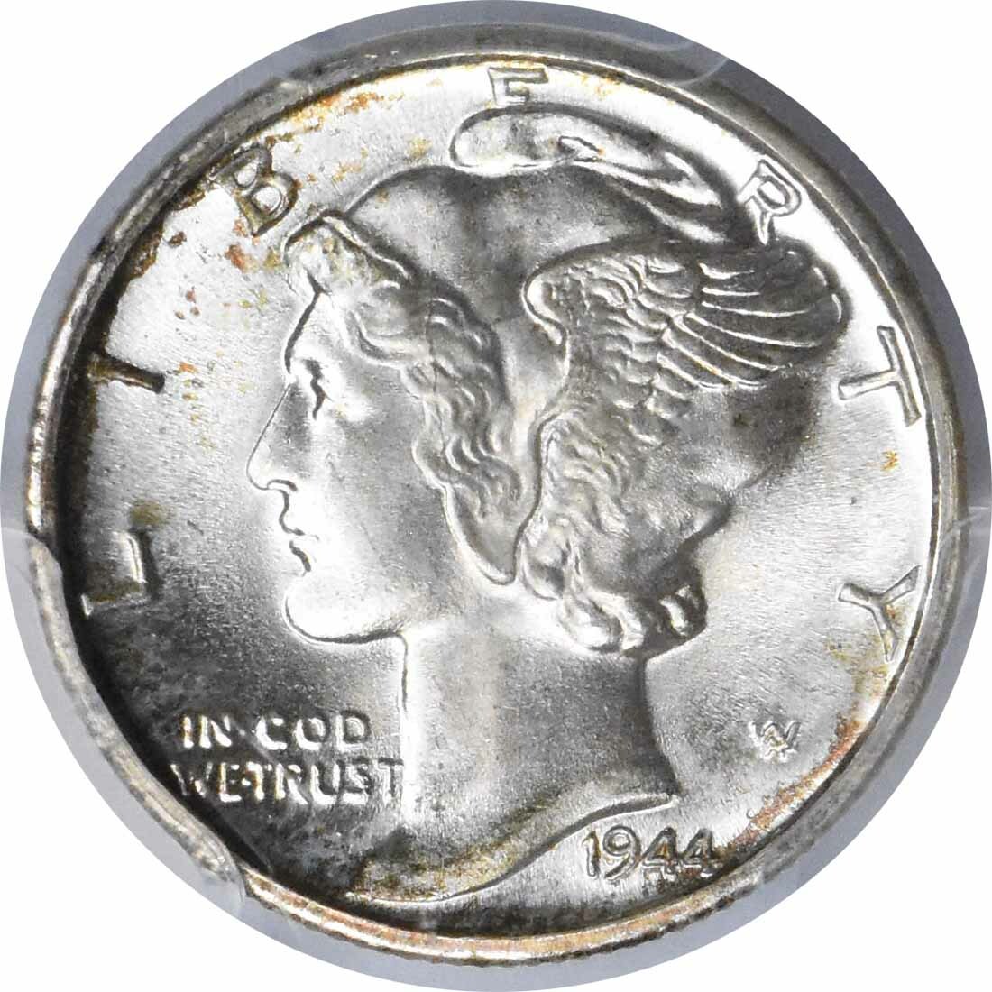 1944-D Mercury Silver Dime MS68FB PCGS
