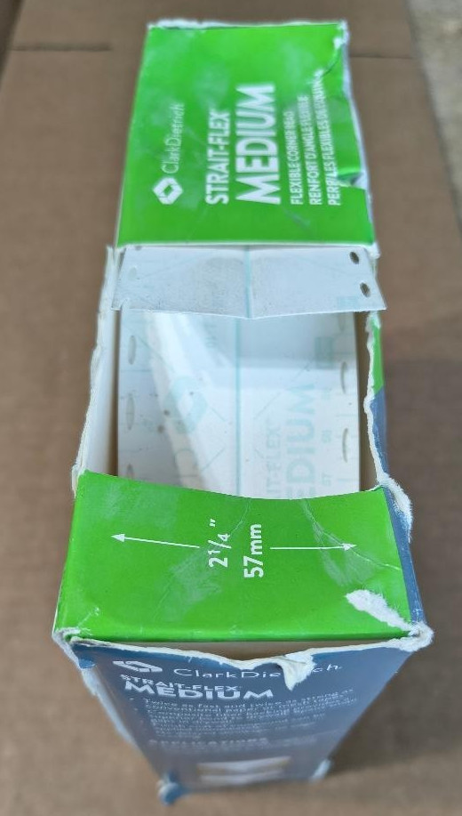 ClarkDietrich Strait-Flex Medium Flexible Corner Bead 2.25"x 100' Free US Ship