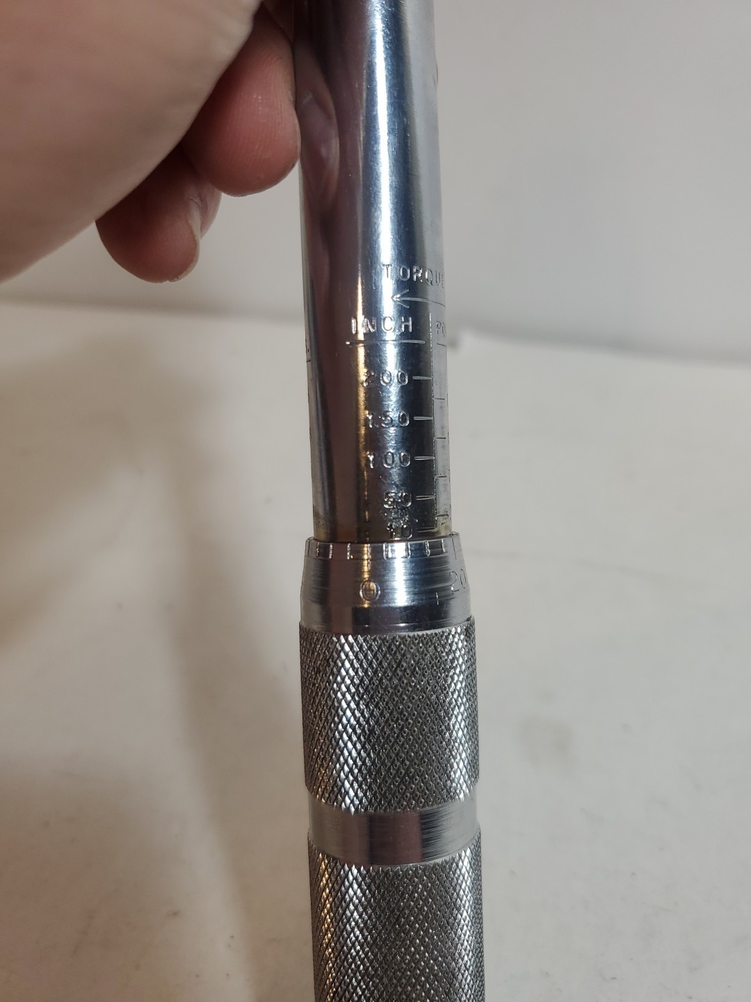 Proto Torque Wrench 6063-5 3/8" Great Shape 0-200
