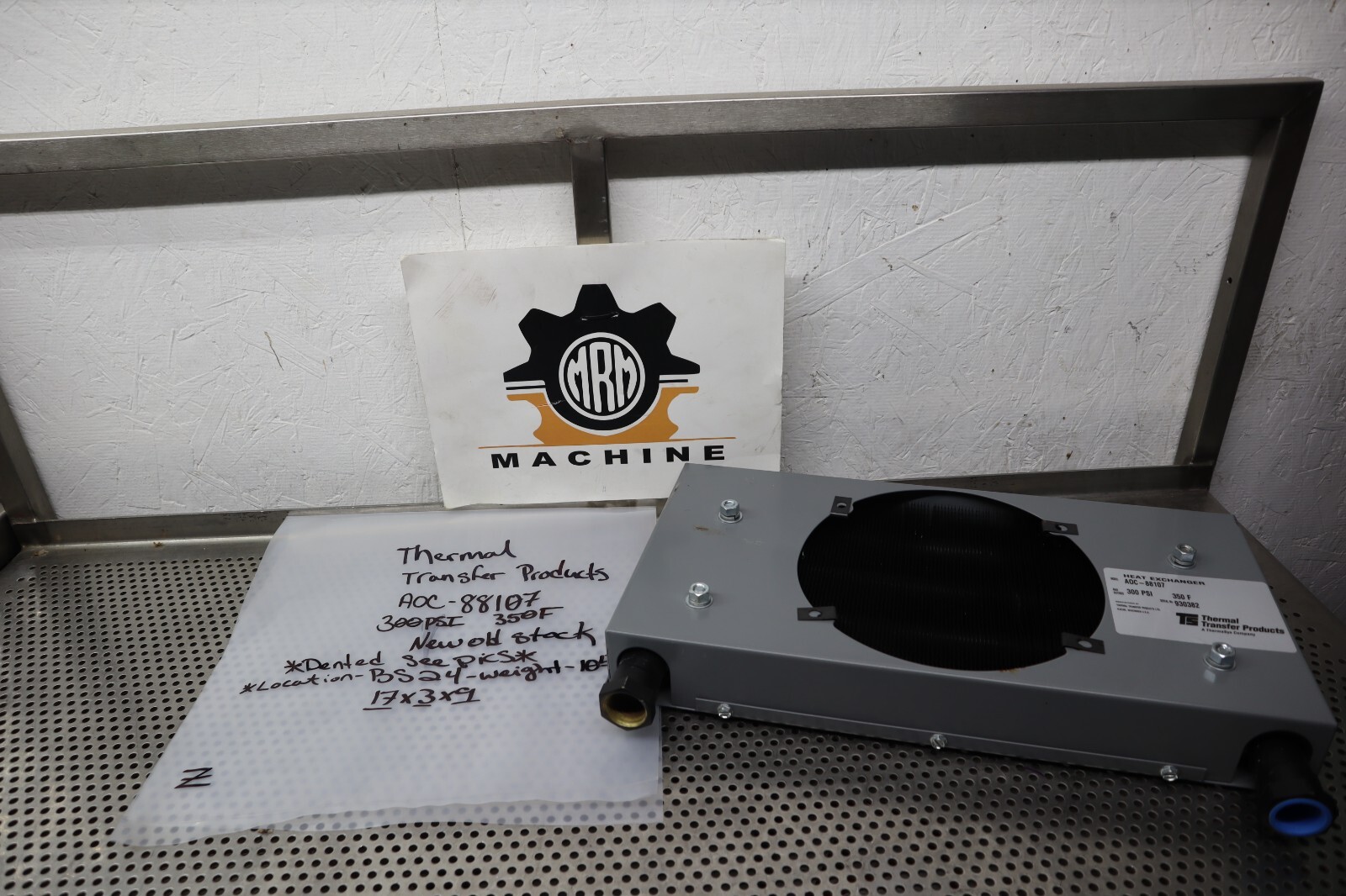 Thermal Transfer Products A0C-88107 Heat Exchanger 300PSI 350F New See All Pics