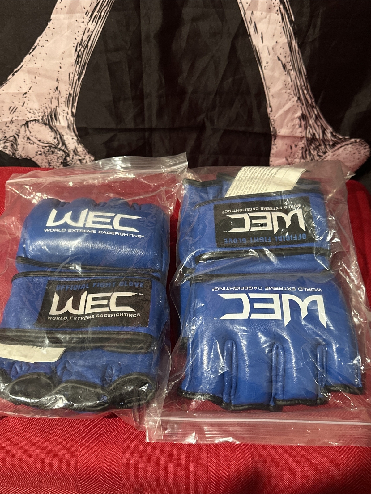 2 PAIRS LOT *Brand New* Vintage WEC Century FIGHT GLOVES UFC MMA Zuffa (size- M)