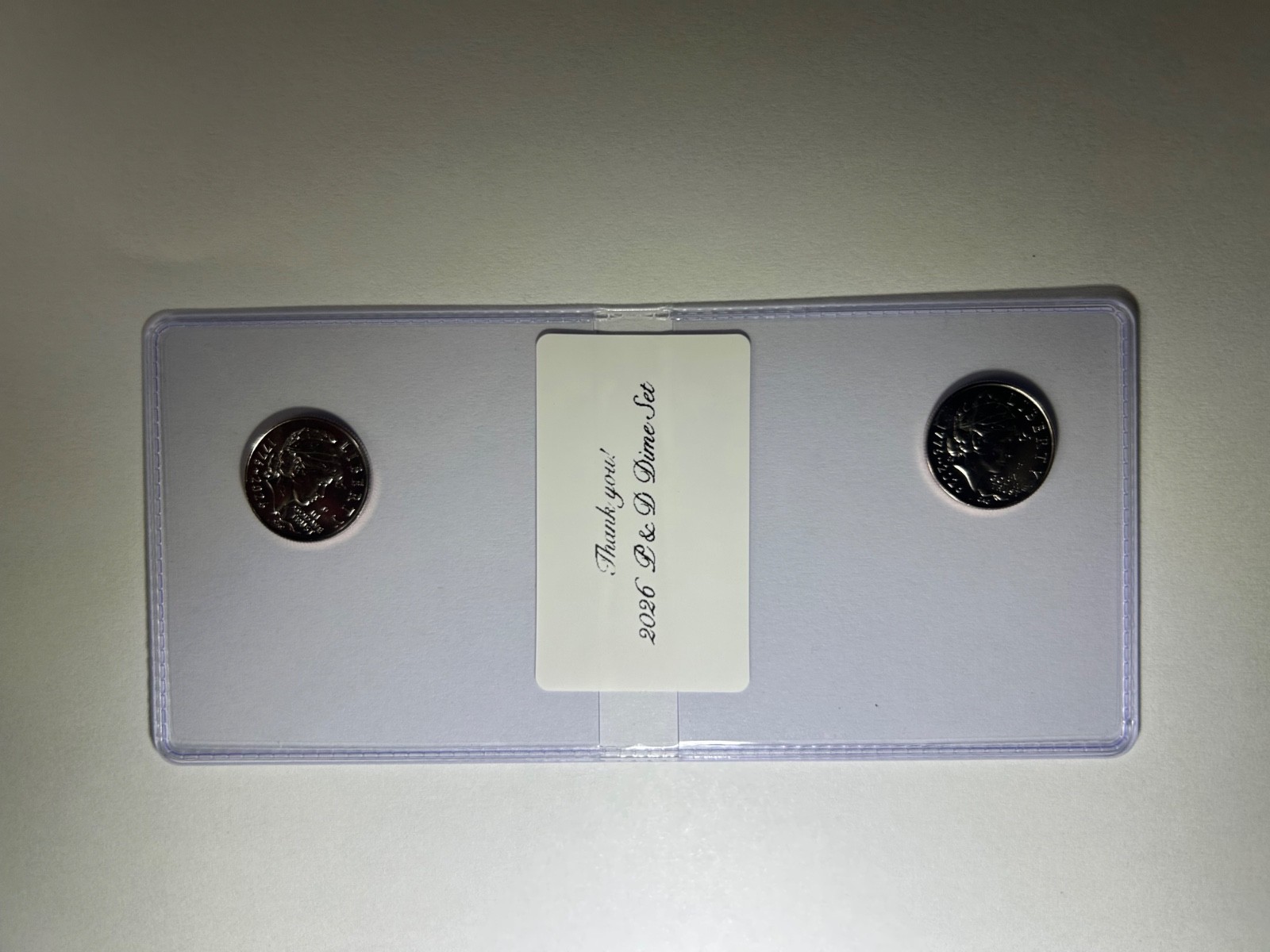 2026 P&D Dime Set BU Uncirculated Coin Kit US Mint Liberty Dimes 2 Coin Lot