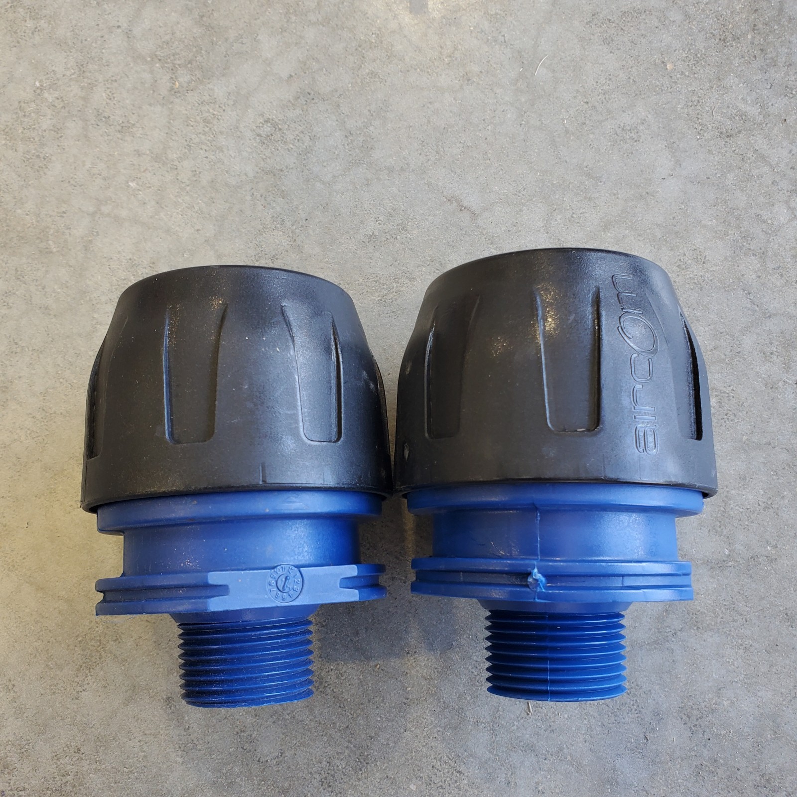 Aircom Quick Line QLMNPA040088NPT Male NPT Adapter 40mm - 1" NPT Lot of 2
