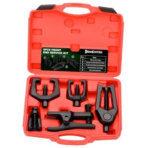 5pcs Pitman Arm Puller Ball Joint Separator, Tie Rod End Tool for Ball black
