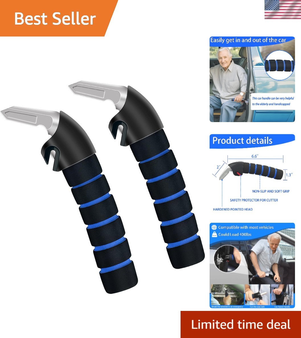 2Pack Car Door Handle for Elderly Car Handle Assist Support Multifunction for...