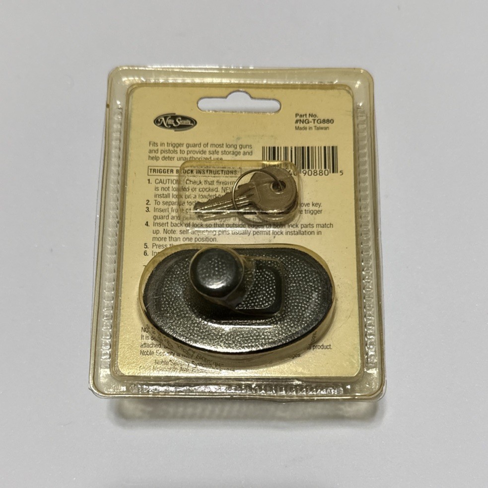 Dark Green New In Original Packaging Noble Guard Trigger Safety Lock + 2 Keys