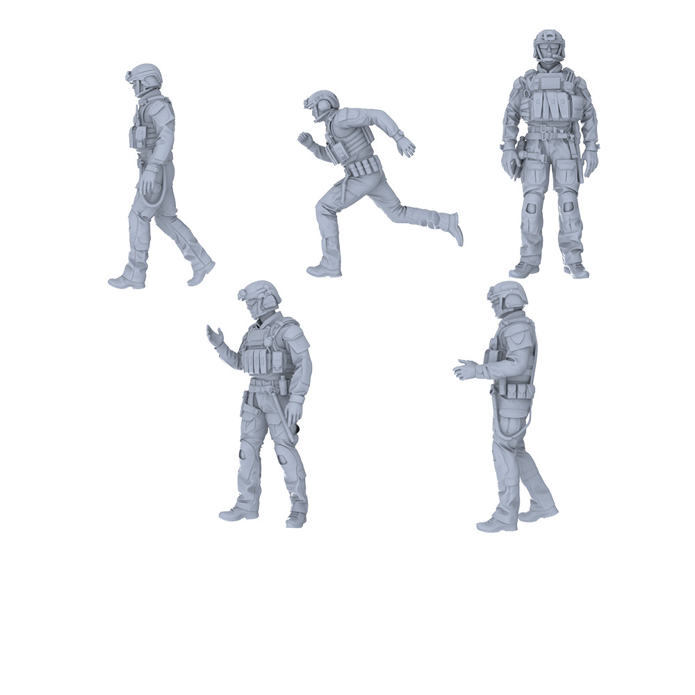 MRY-SFW LYGR 558  Modern Miami Special Forces Five-Person Daily Routine 1/87