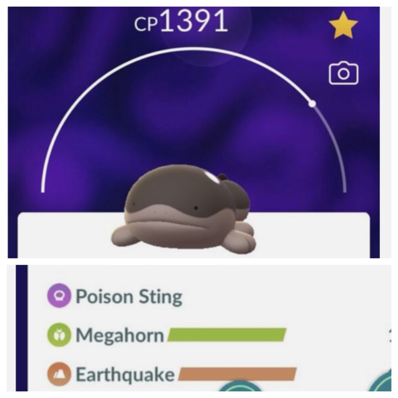 Clodsire  Great League Level 26, PvP  , 2 Charge , Under 1500 PKMN Go