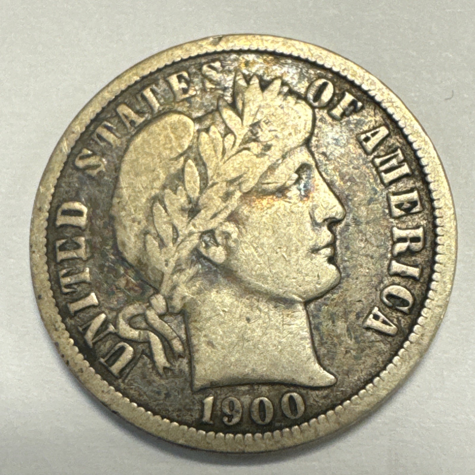1900-O Barber Silver Dime Fine