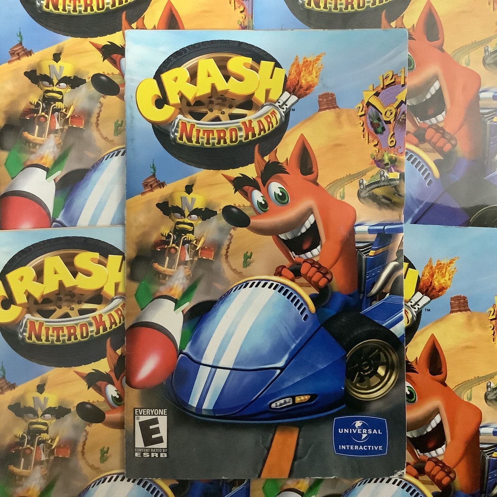 Crash Bandicoot Nitro Kart PS2 PlayStation 2 Instruction Manual Only