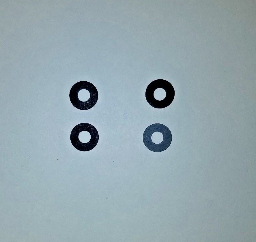 Curtis Industries (2) Key Jaw Clamp Fiber Washers 5/16 ID X 3/4 OD 43110