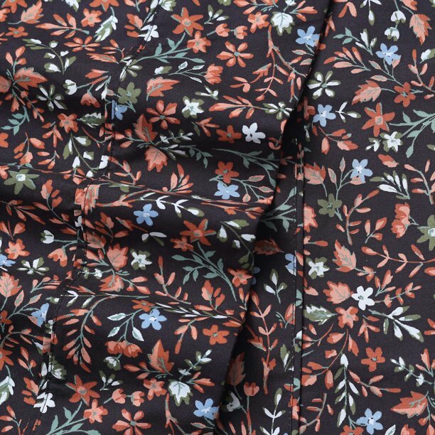 Charisma 6 piece Bed Sheet Set - Terracotta Floral Print - Queen/King -BRAND NEW