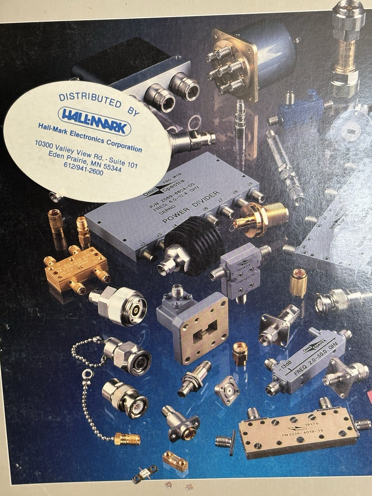 M/A-Com Passive Microwave Components Catalog By Hall-Mark Electronics Corp